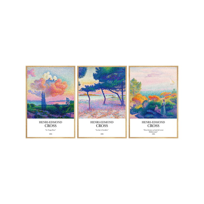 Wallity Huhu265 Cuadro Decorativo enmarcado 50 x 35 cm (3 Piezas)